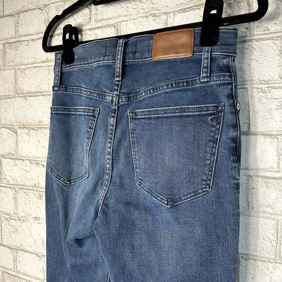 Madewell Jeans 9" Mid Wash Skinny Stretch Denim Pants Millis Dark Wash Blue 25 - Picture 8 of 8